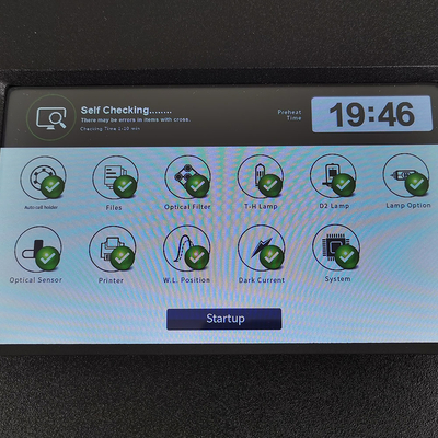 LCDタッチスクリーン ゼノンランプ 2nm ダブルビームUV可視スペクトロフォトメーター USB HOST データ出力