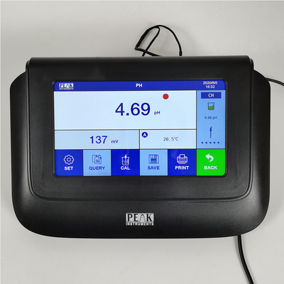 ISO Lab 7&quot;タッチスクリーンベンチトップpHメーター 1mV解像度と1点校正